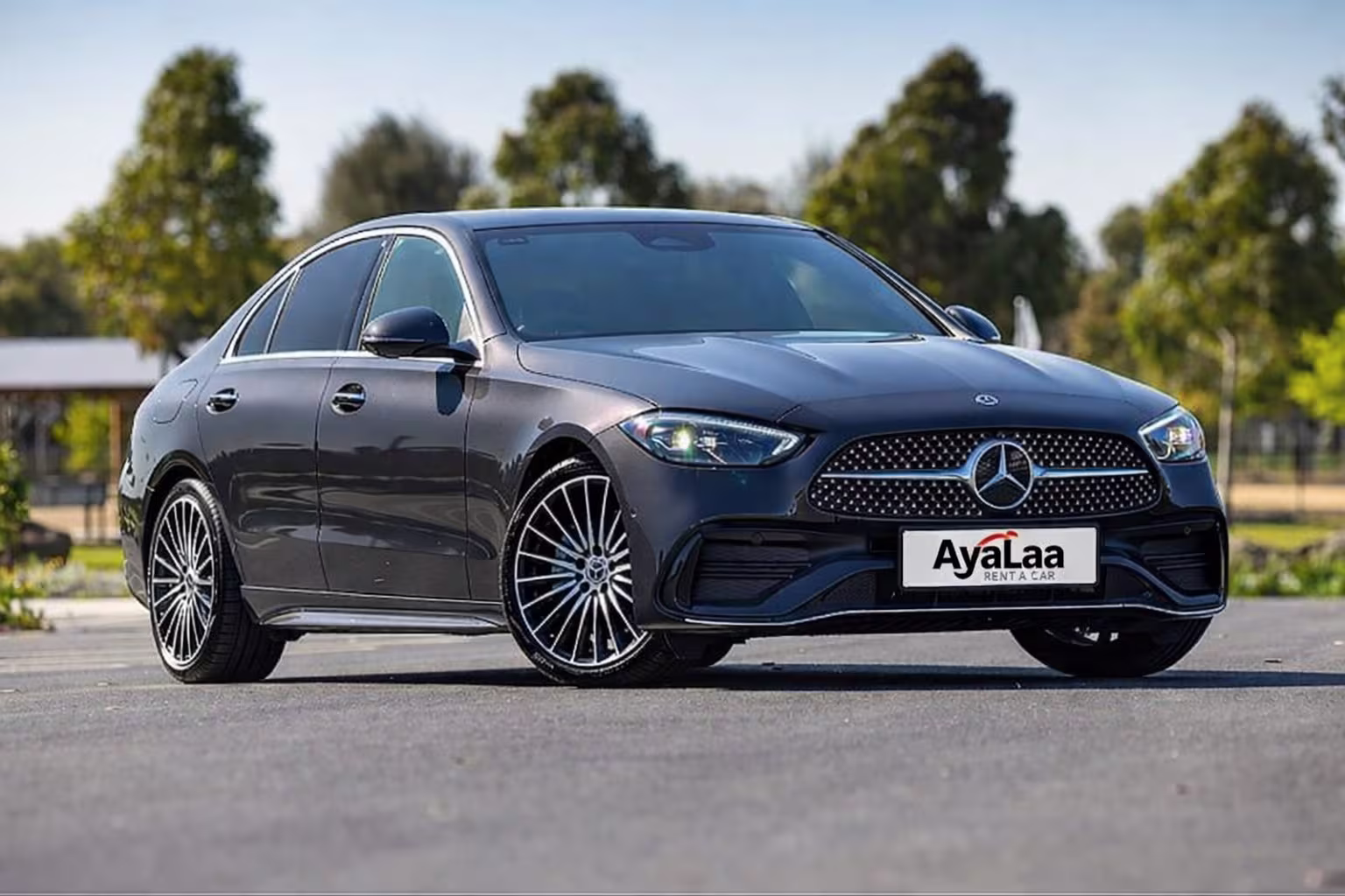 2024 Mercedes C300 rental in Dubai