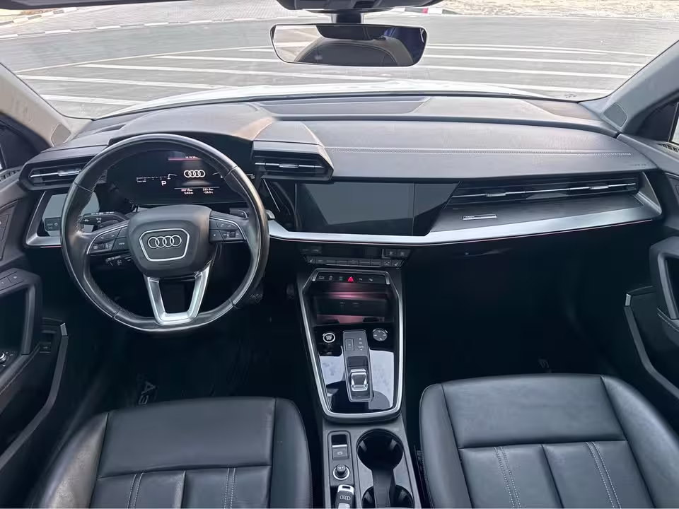 Dubai luxury rental car rear view